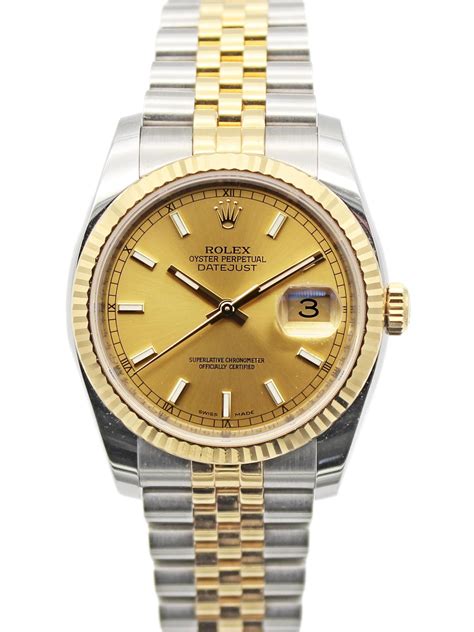 rolex datejust two tone 36mm 1800|Rolex Datejust 36 oystersteel.